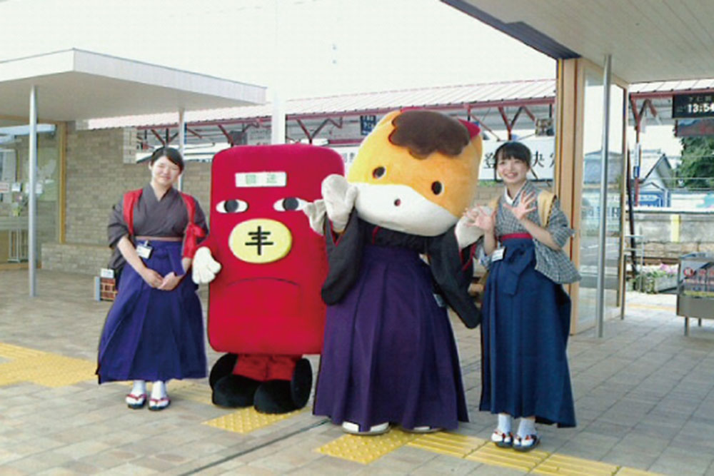 2014.07.27　世界遺産になった富岡製糸場の最寄駅「上州富岡駅」で、観光PRをしてきました。