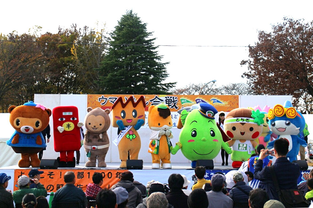 2015.11.21〜22　北関東ウマいもん合戦in桐生の会場に、北関東のキャラクターが大集合しました。